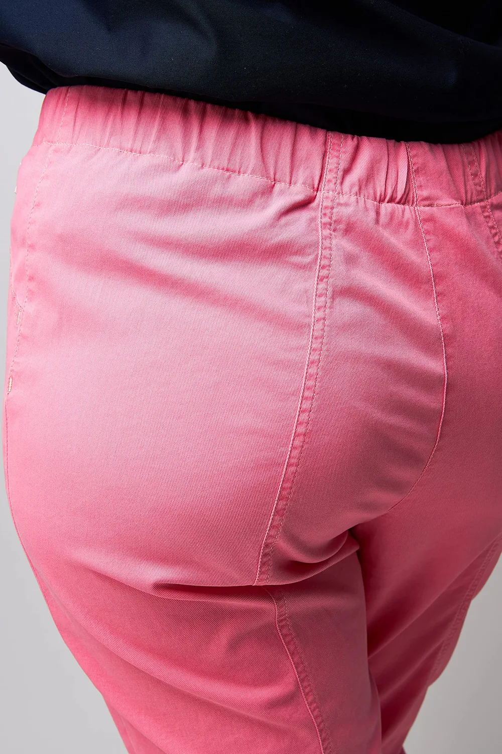 Wille Schlupfjeans Rosa mit Gummizug leichte Damenjeans