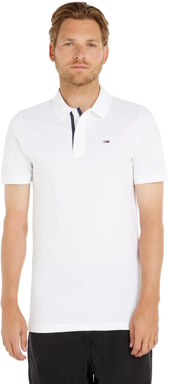 Tommy Jeans Poloshirt Slim Fit M blau Kurzarm