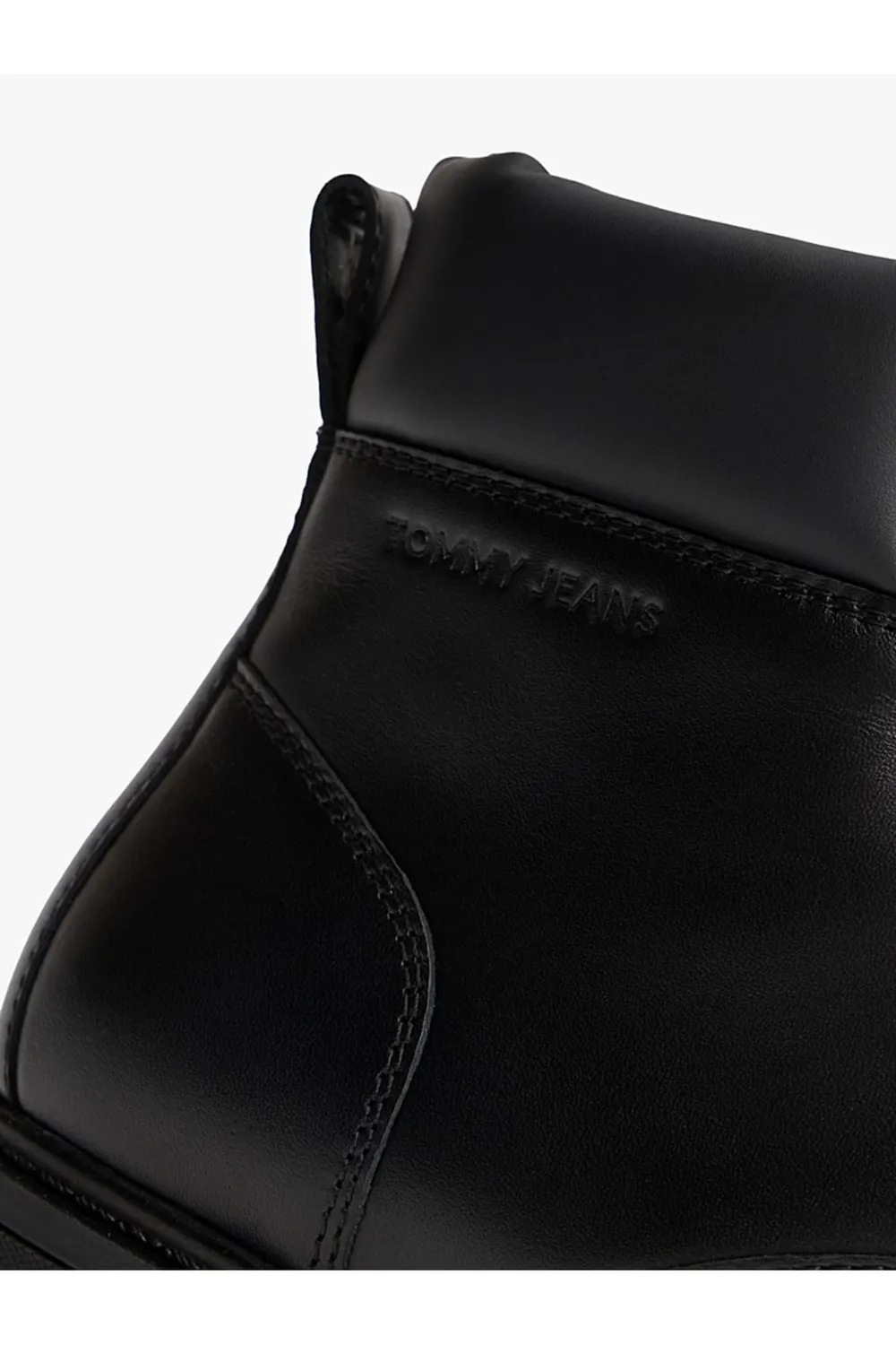 Tommy Jeans Mid Boot Schnürstiefel Schwarz 41 Leder
