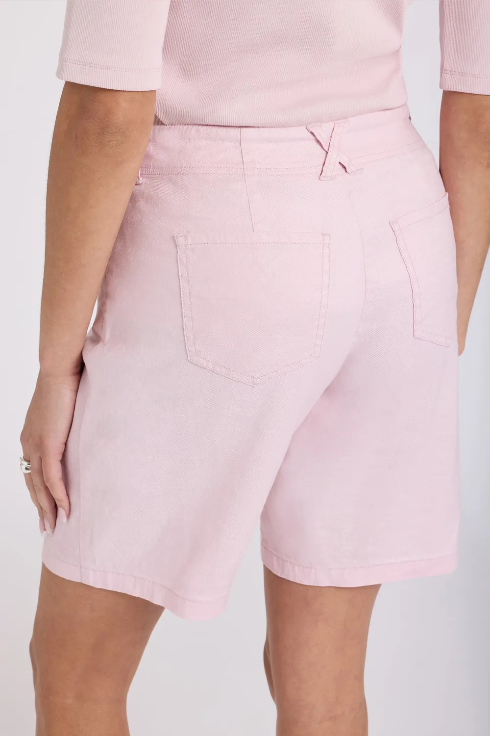 NYDJ 5 Pocket Bermuda Shorts Helllila Leinen