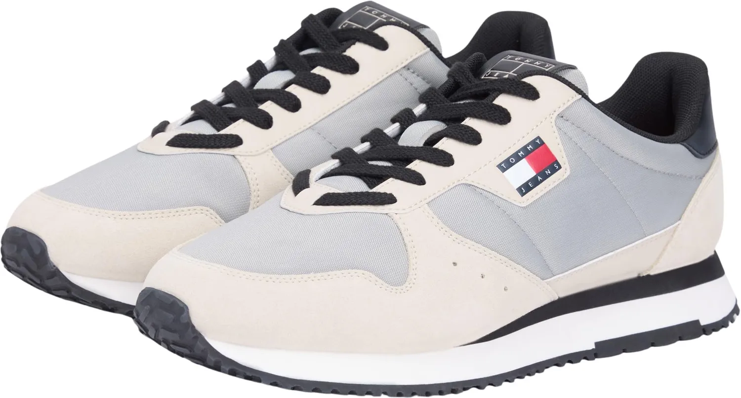 Tommy Jeans Eva Runner Leather Sneaker Herren 40 Beige