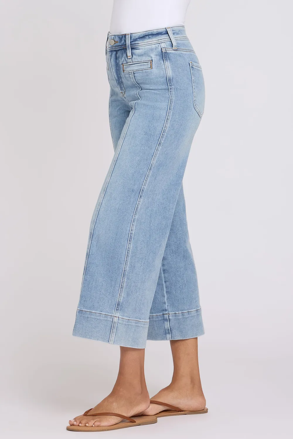 NYDJ Teresa Wide Leg Ankle Jeans Mist Springs