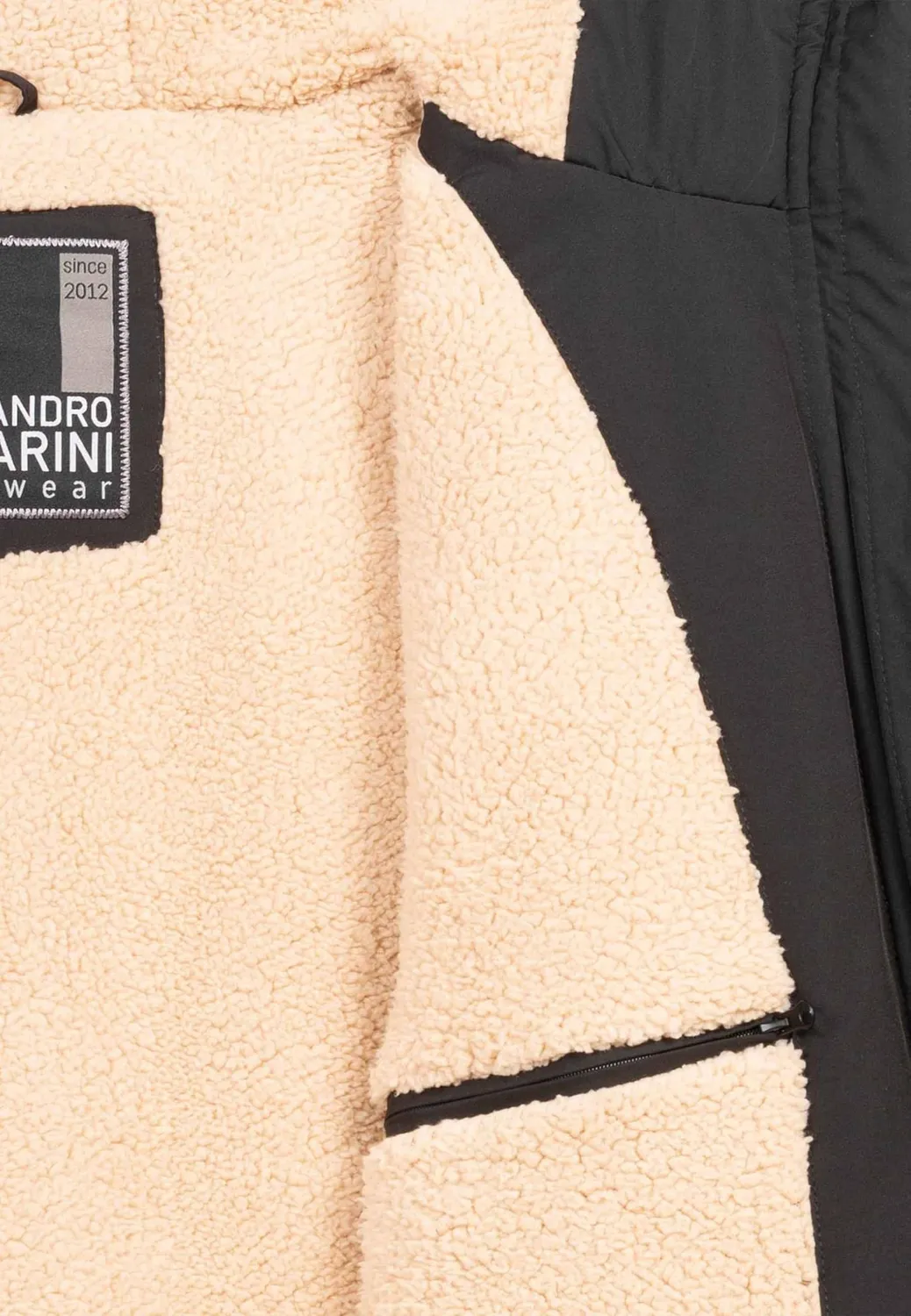 Alessandro Salvarini AS431 Winterjacke Herren Teddyfell