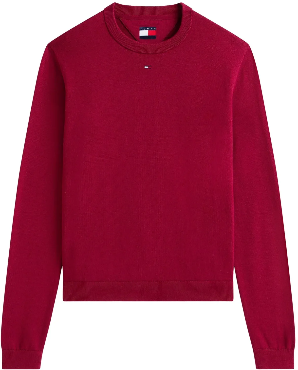 Tommy Jeans Essential Crew Pullover Rot 1XL Baumwolle
