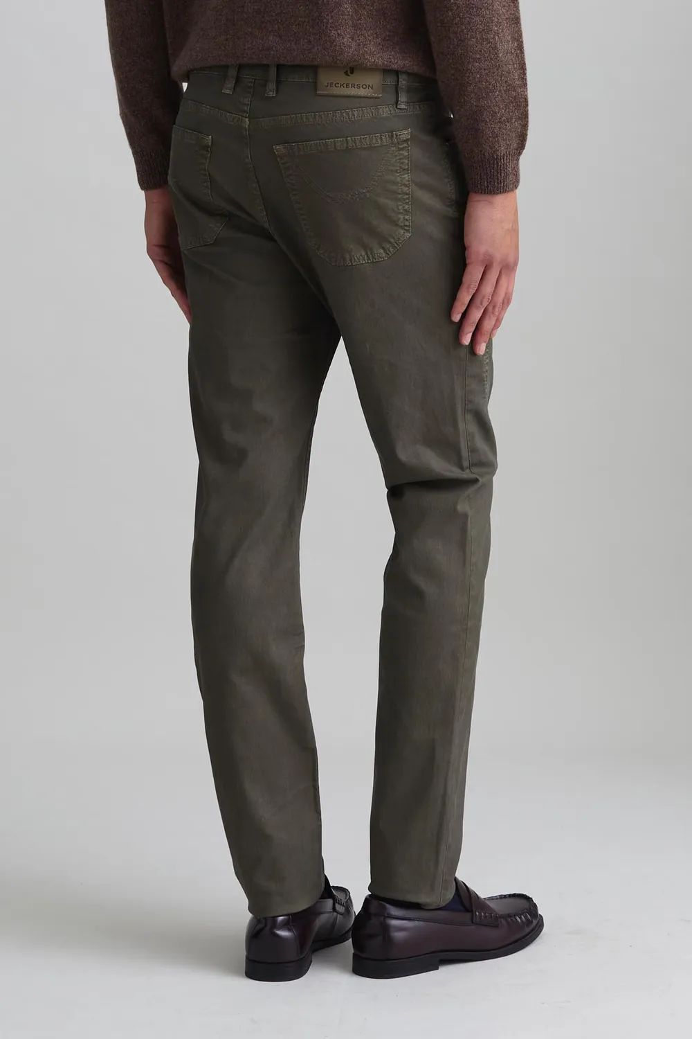 Jeckerson John Slim Fit Hose dunkelgrün Tencel