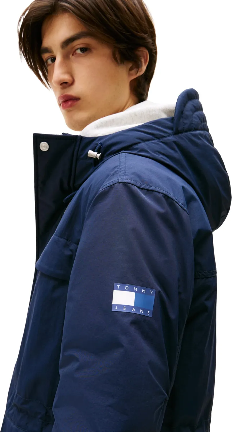 Tommy Jeans City Ready Parka Herren Kapuze Wasserdicht Winter