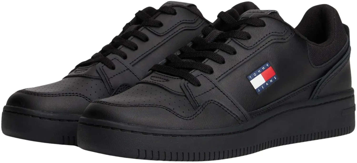 Tommy Jeans TJM Retro Basket Sneaker Schwarz Gr 46