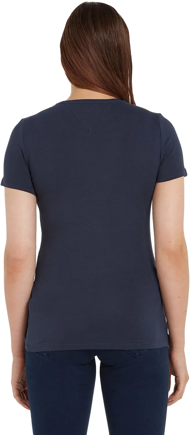 Tommy Jeans TJW Skinny T-Shirt Damen S V-Ausschnitt