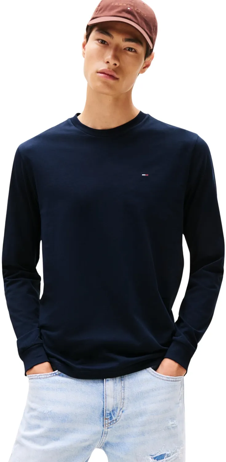 Tommy Jeans Slim Langarmshirt 2er Pack 4XL Rundhals