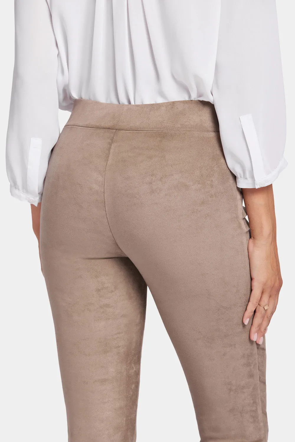 NYDJ Basic Legging Hose Saddlewood Wildleder-Optik