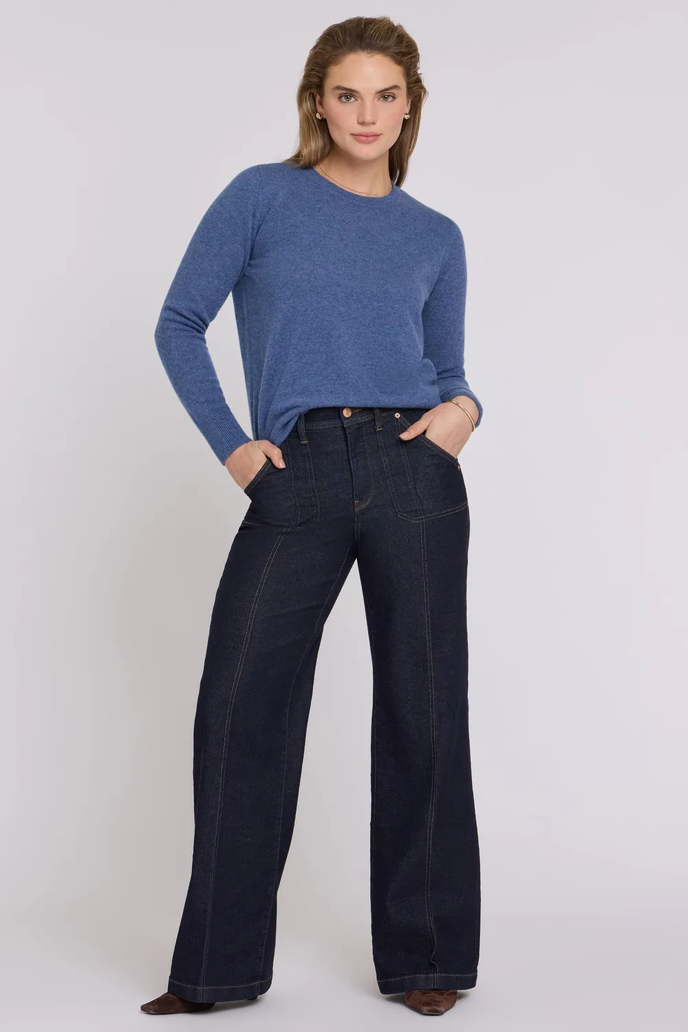 NYDJ Mia Palazzo Jeans Rinse weiter Schnitt
