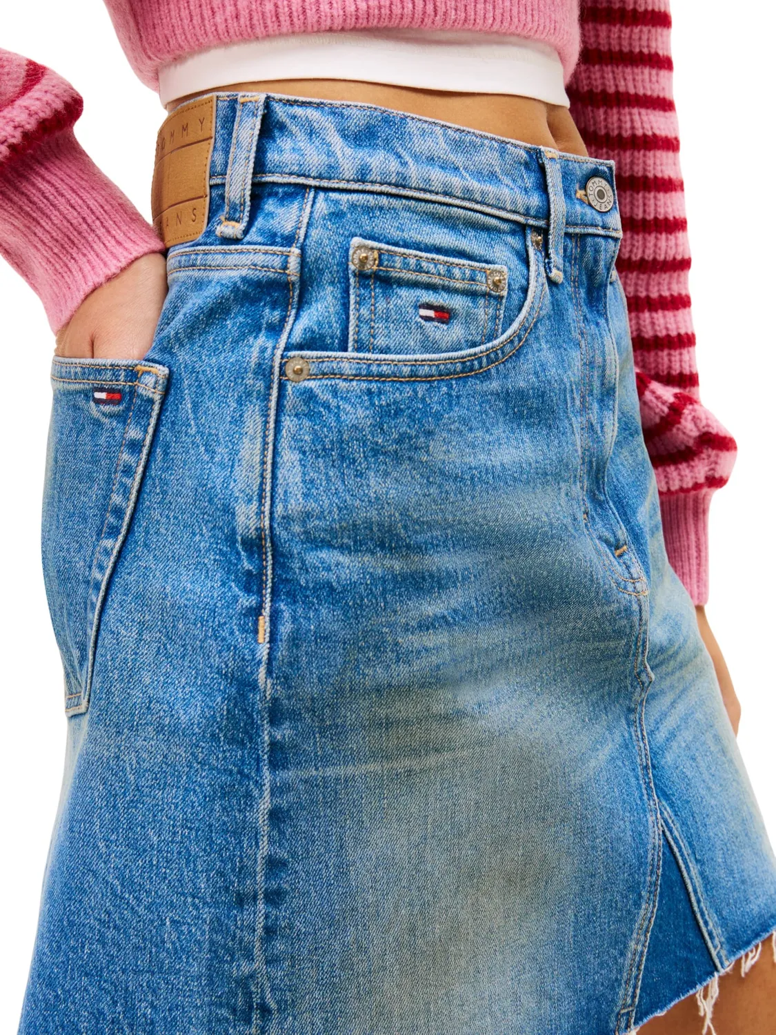 Tommy Jeans Mom Jeansrock Damen 56 Denim Medium
