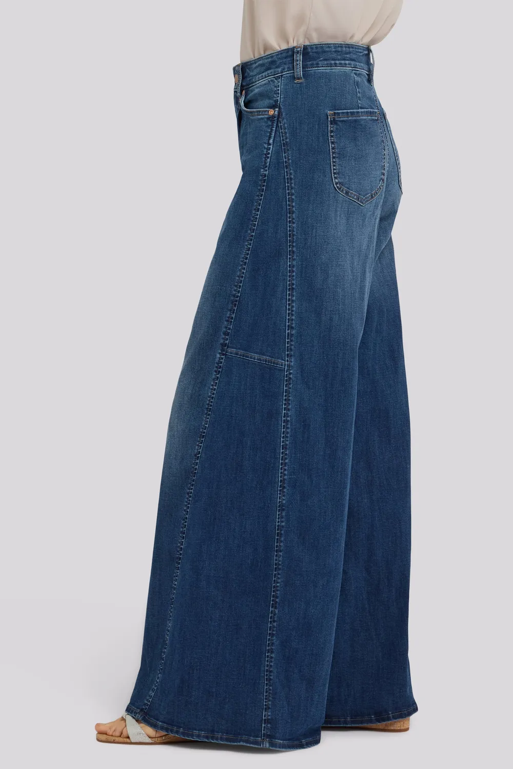 NYDJ Nova Super Wide Leg Jeans Blue Mirage weit