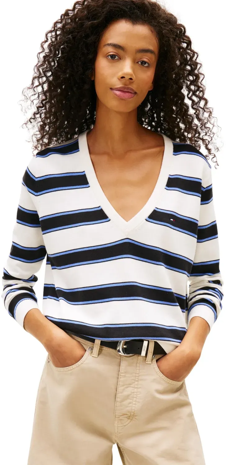 Tommy Jeans Essential V-Pullover Damen leicht