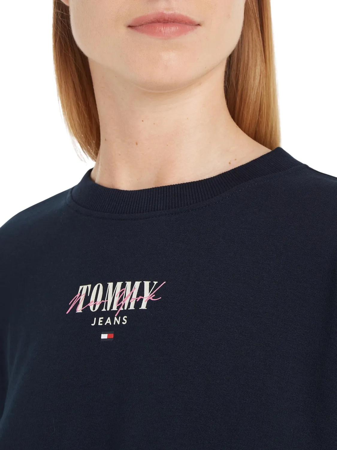 Tommy Jeans Sweatshirt Damen Blau XXS Baumwollmix