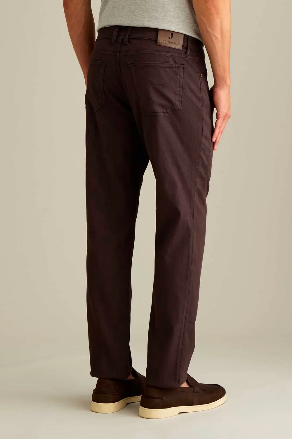 Jeckerson John Slim Fit Hose dunkelbraun Tencel