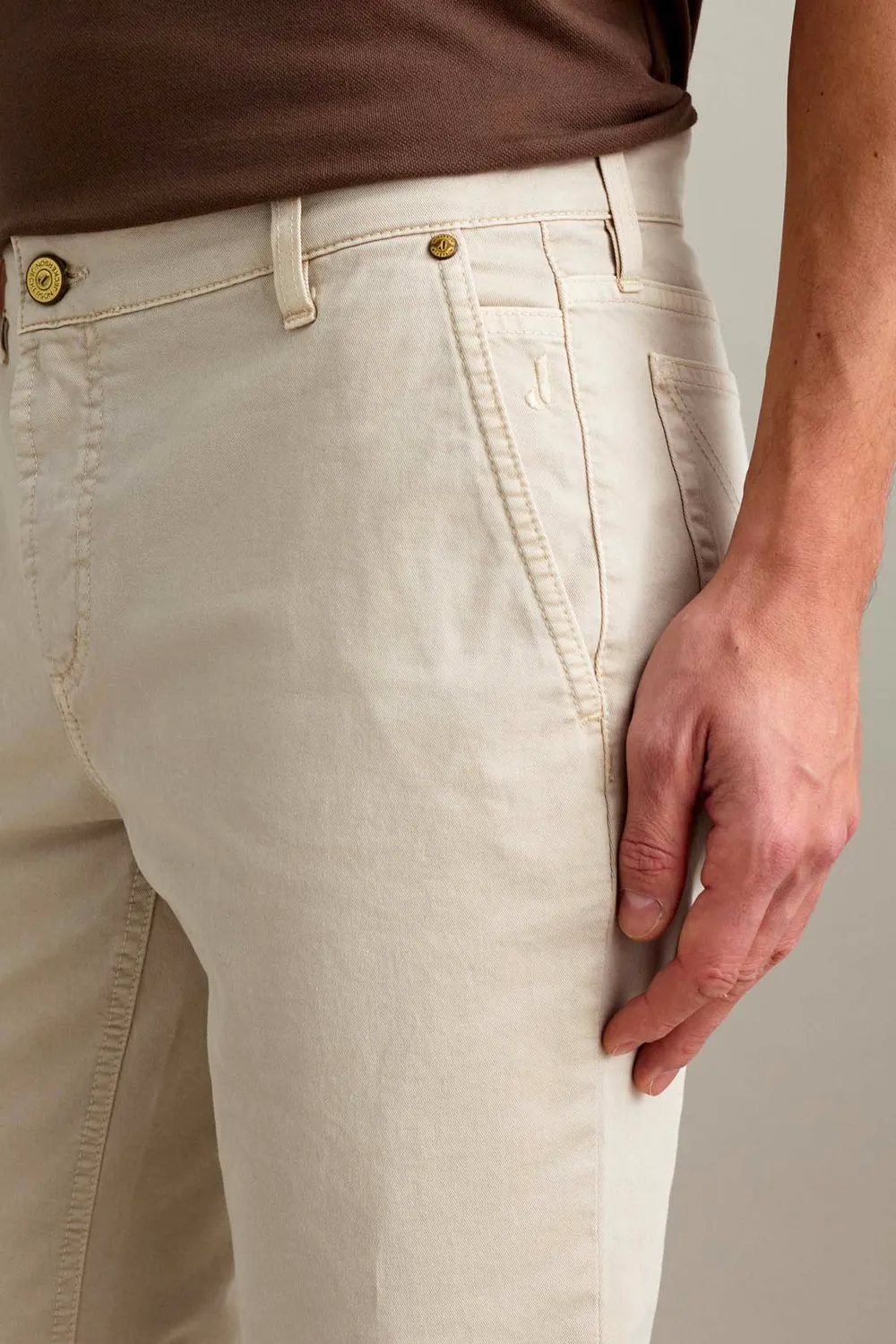 Jeckerson Julius Chino Hose Hellbeige Slim Fit