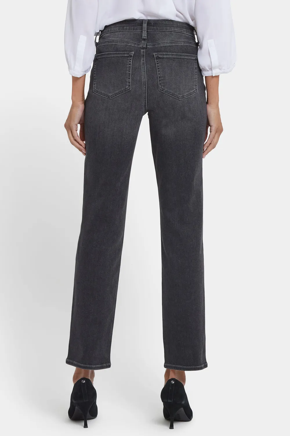 NYDJ Sheri Slim Jeans Petite Grau Gloomy Marais slim