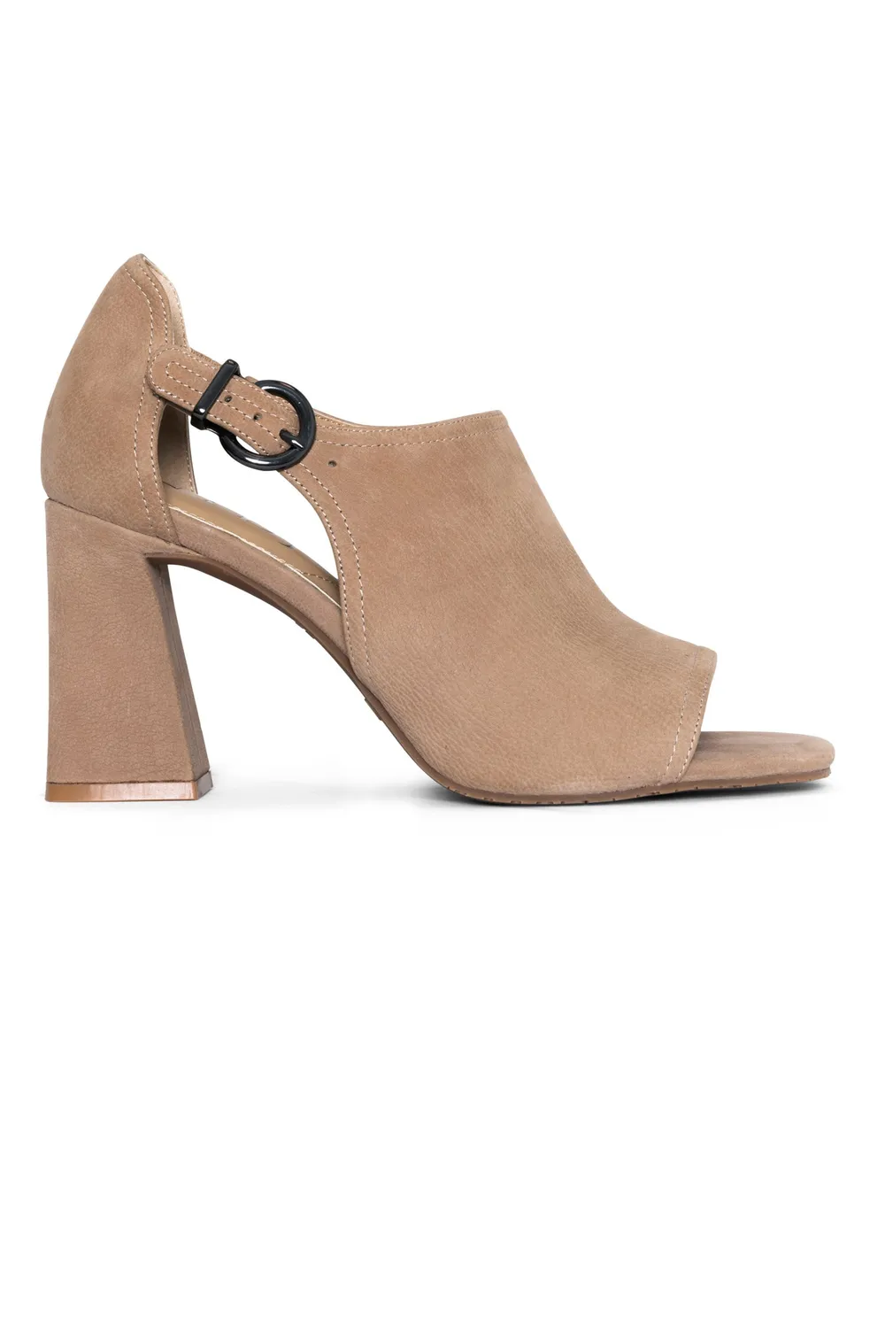 NYDJ Larlie Block Heels Sandalen Taupe