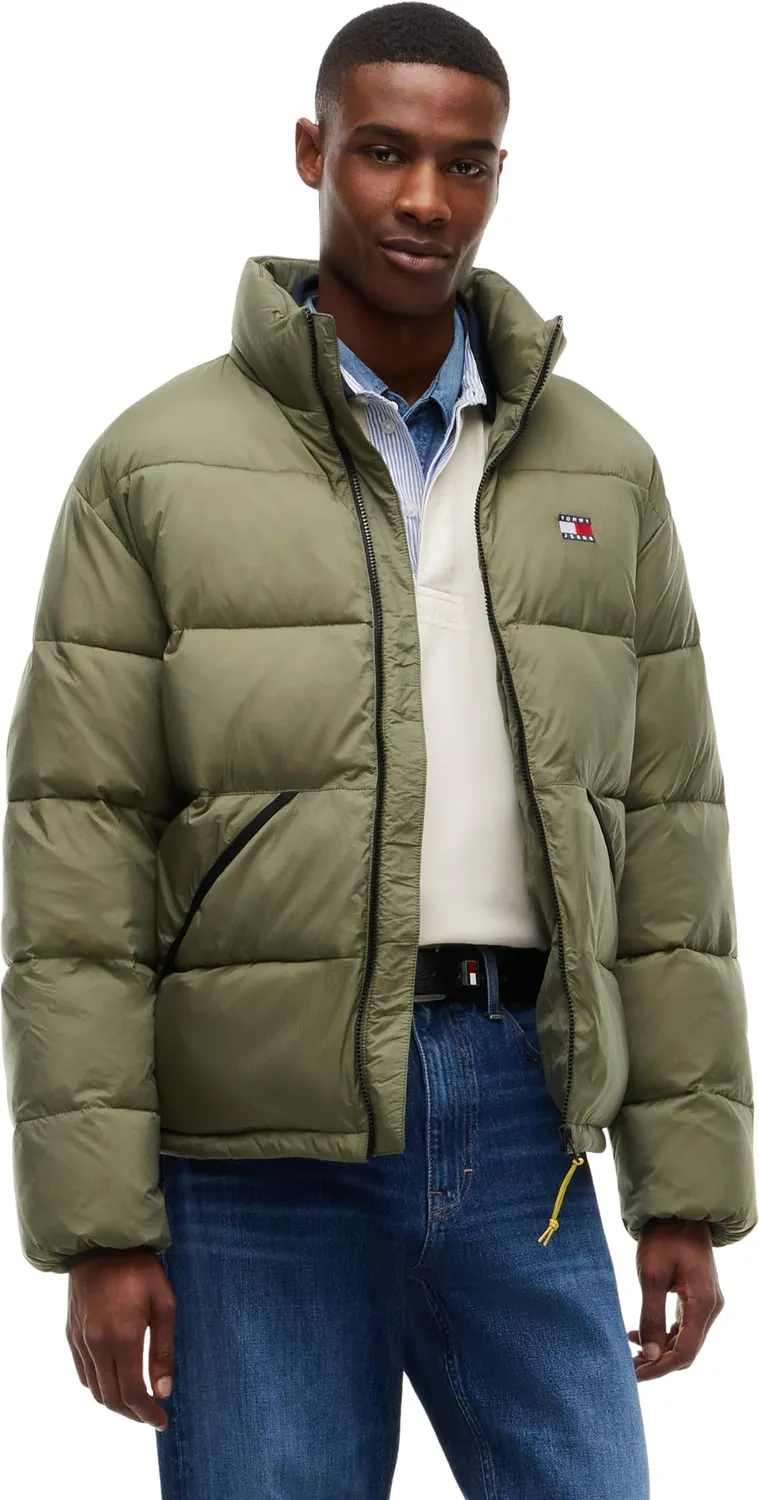 Tommy Jeans Vail Pufferjacke Herren Blau Stehkragen Winter