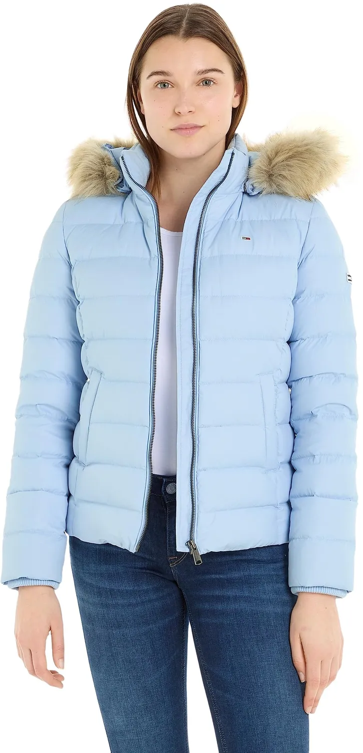 Tommy Jeans Basic Hooded Pufferjacke Daunen Damen mit Kapuze
