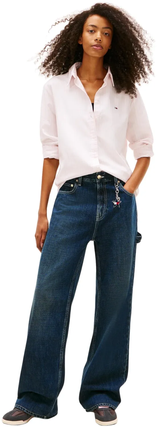 Tommy Jeans Oxford Regular Fit Hemd Damen gestreift