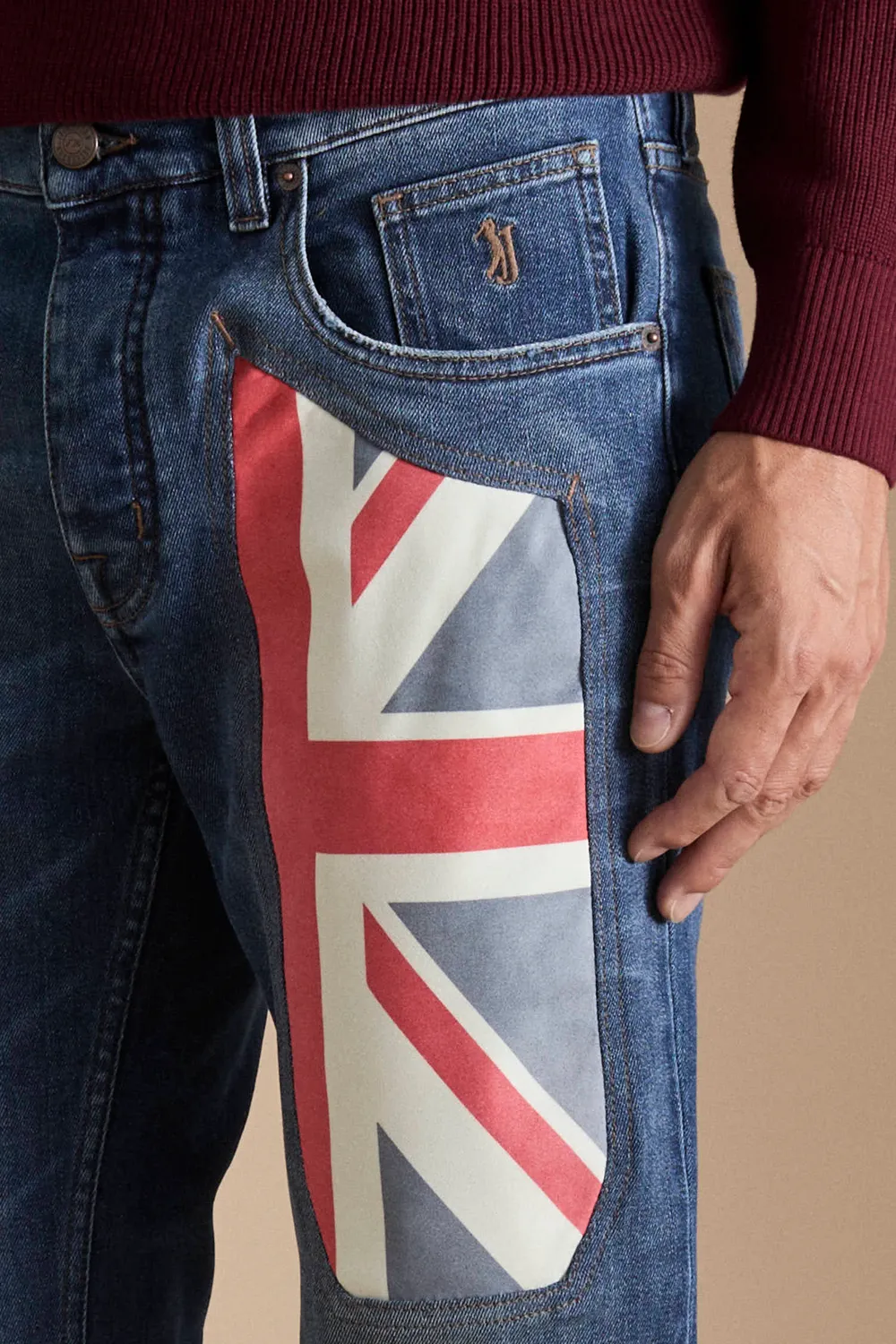 Jeckerson Anniversary Jeans Slim Fit mittelblau Denim