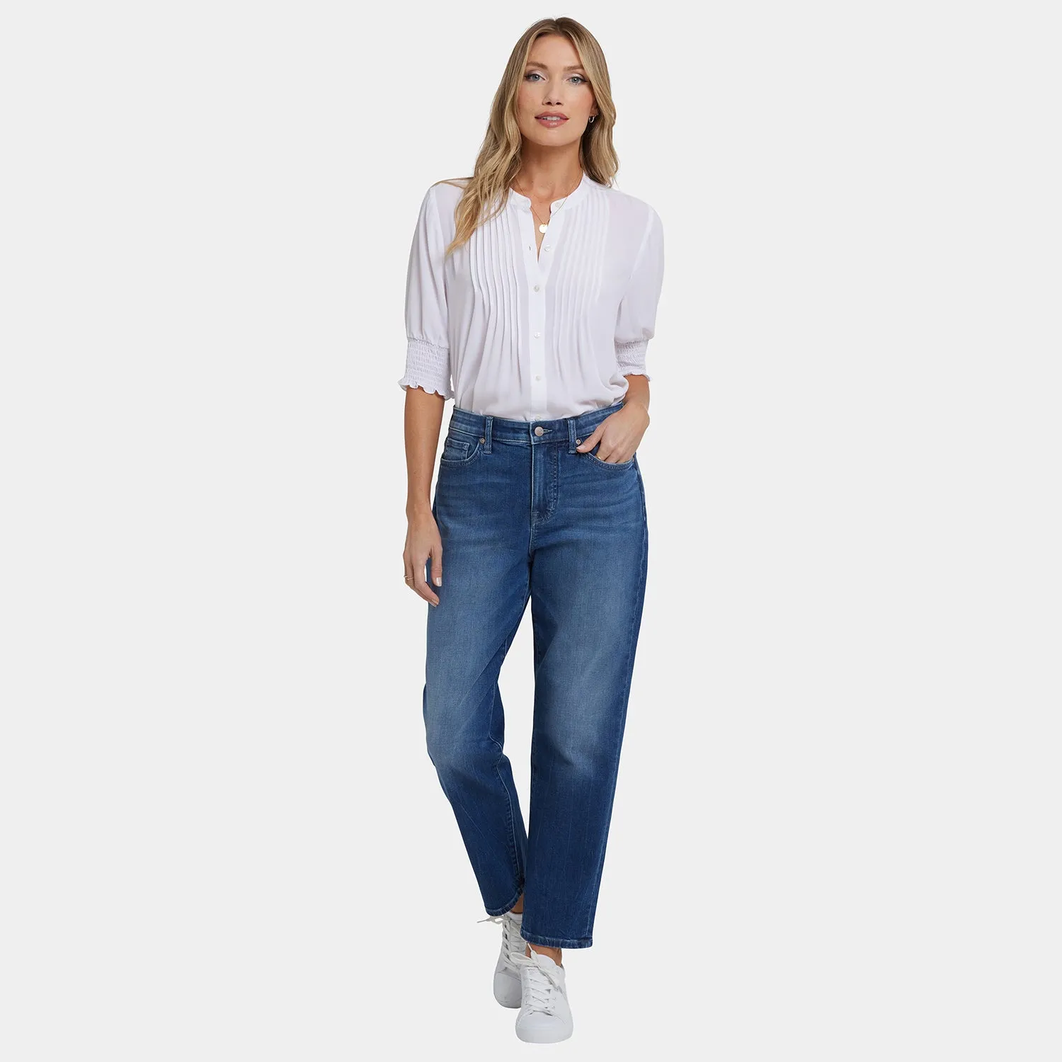 NYDJ Boyfriend Jeans Cool Marine Blau relaxed