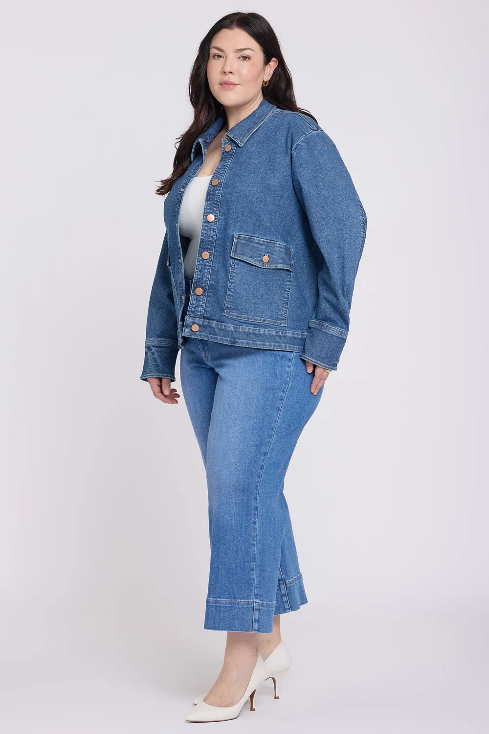 NYDJ Denim Jacke Plus Size Salton Jeansjacke