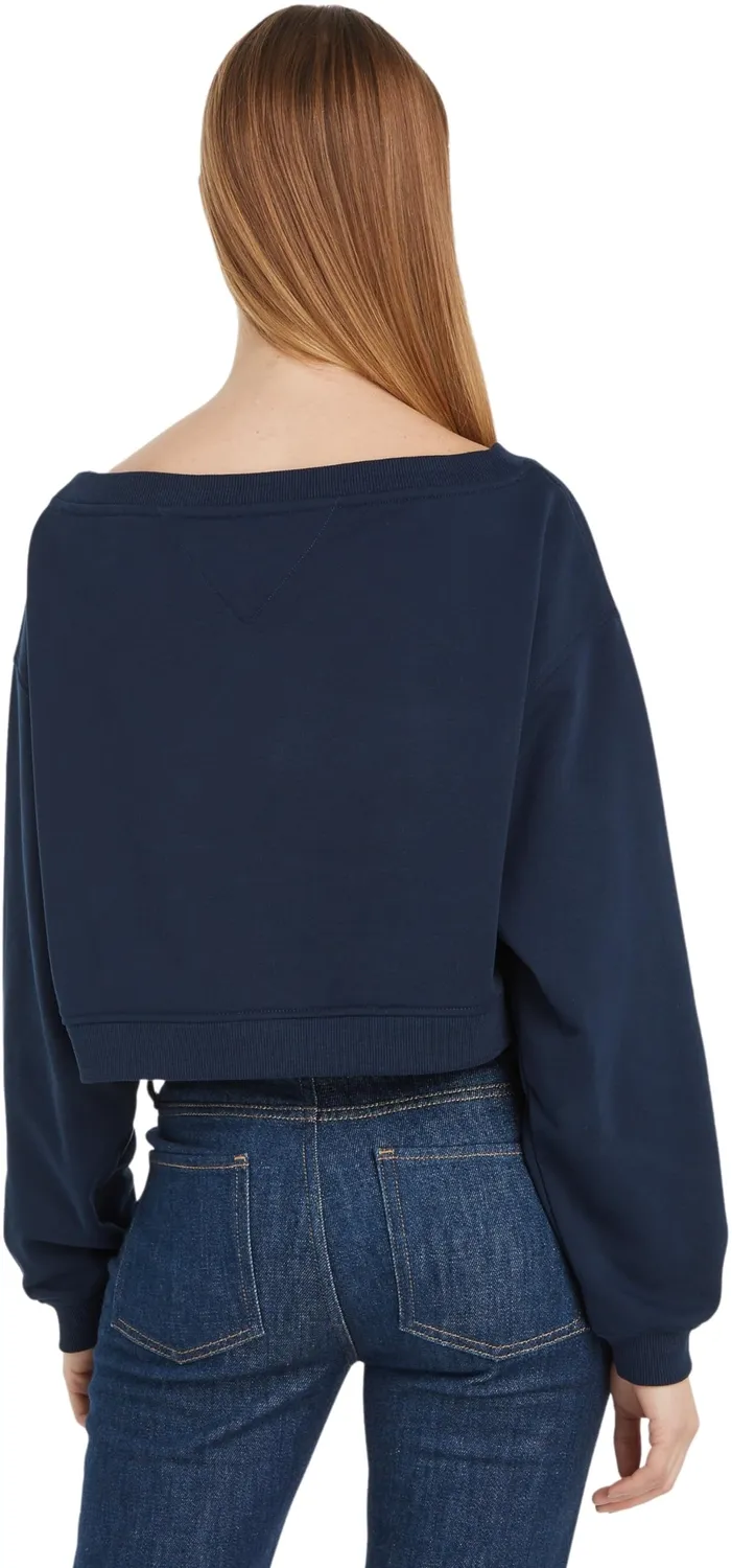 Tommy Jeans Damen Sweatshirt Off-Shoulder Baumwolle
