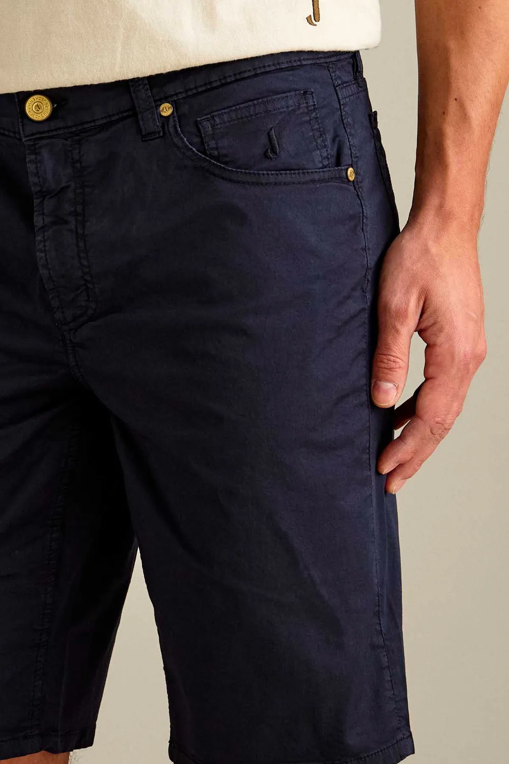 Jeckerson Jo Bermuda Slim Fit dunkelblau leicht