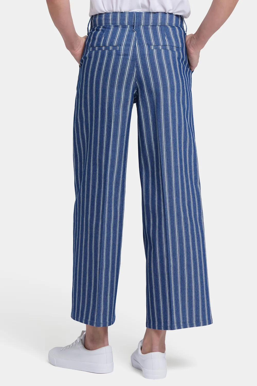 NYDJ Mona Jeans Wide Leg Huelva Stripe Hüftfrei