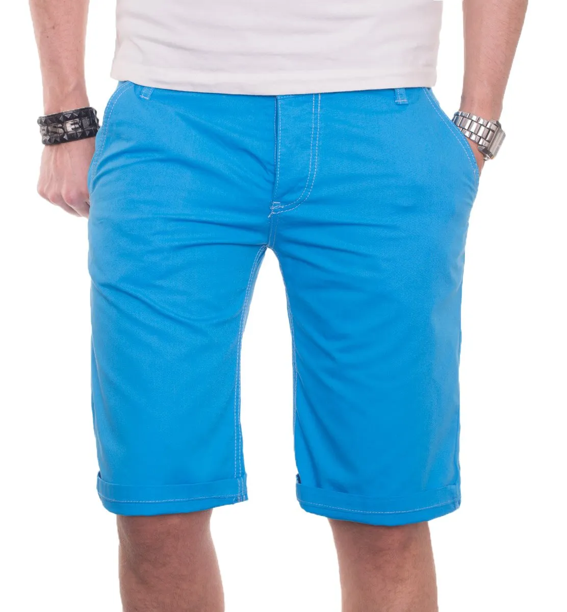 Alessandro Salvarini AS020 Chino Shorts Herren Baumwolle