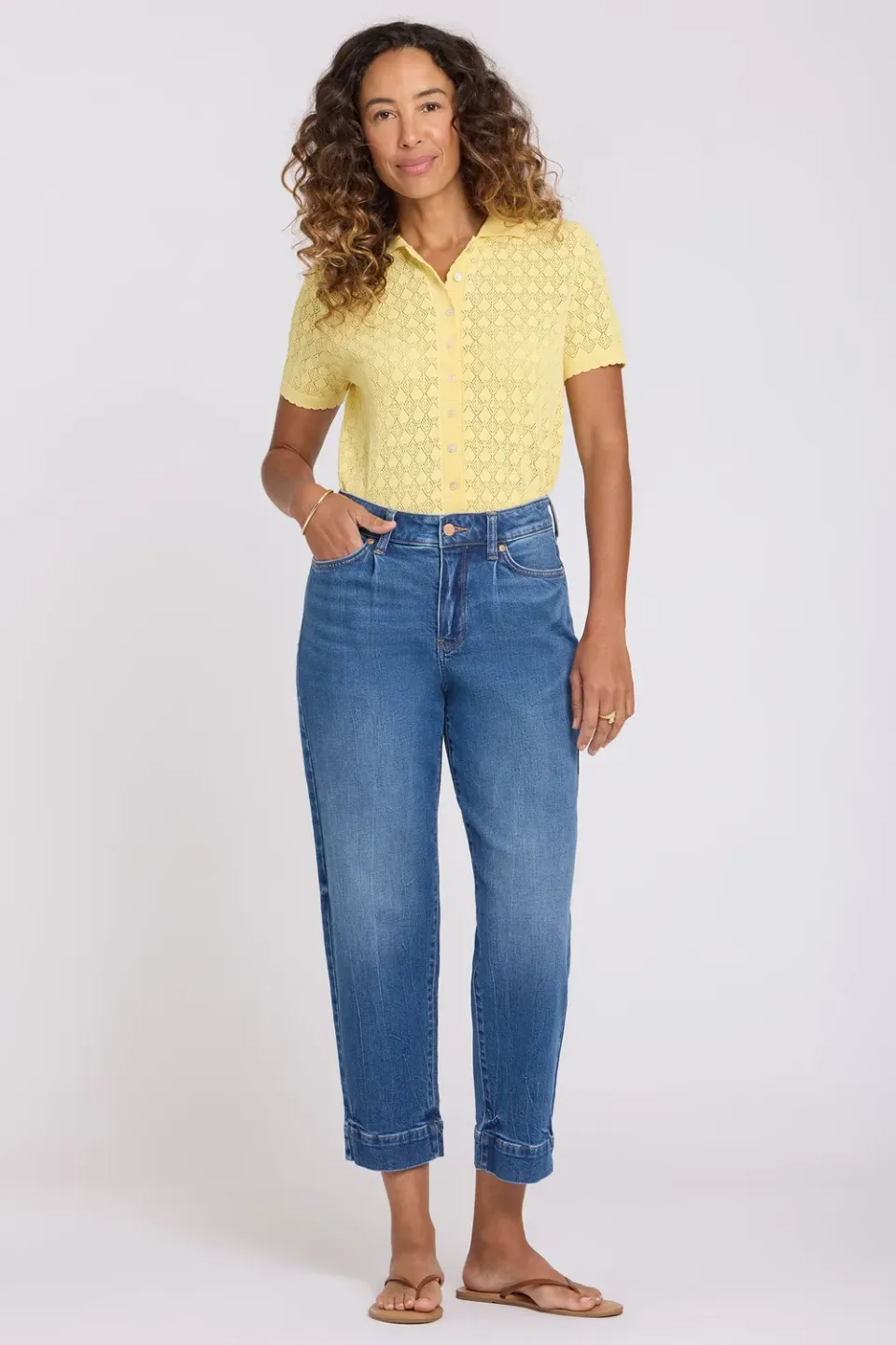 NYDJ Carrot Ankle Jeans Wild River High Rise Barrel