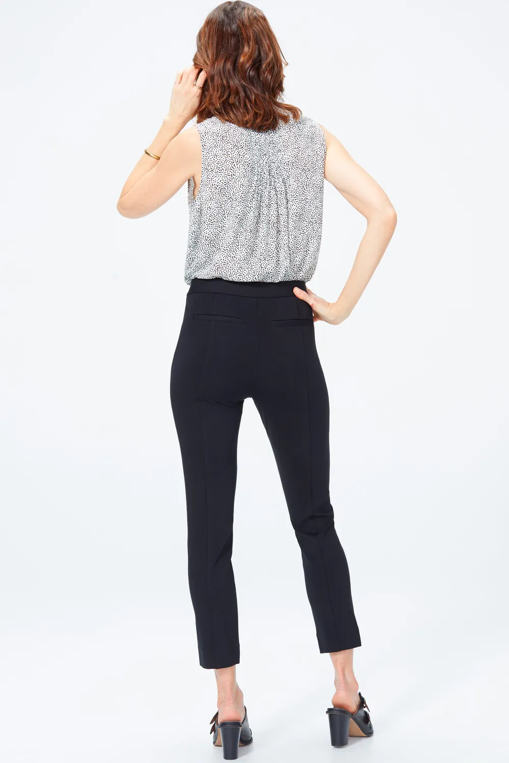 NYDJ Ankle Pants Hose Schwarz Ponte Slim