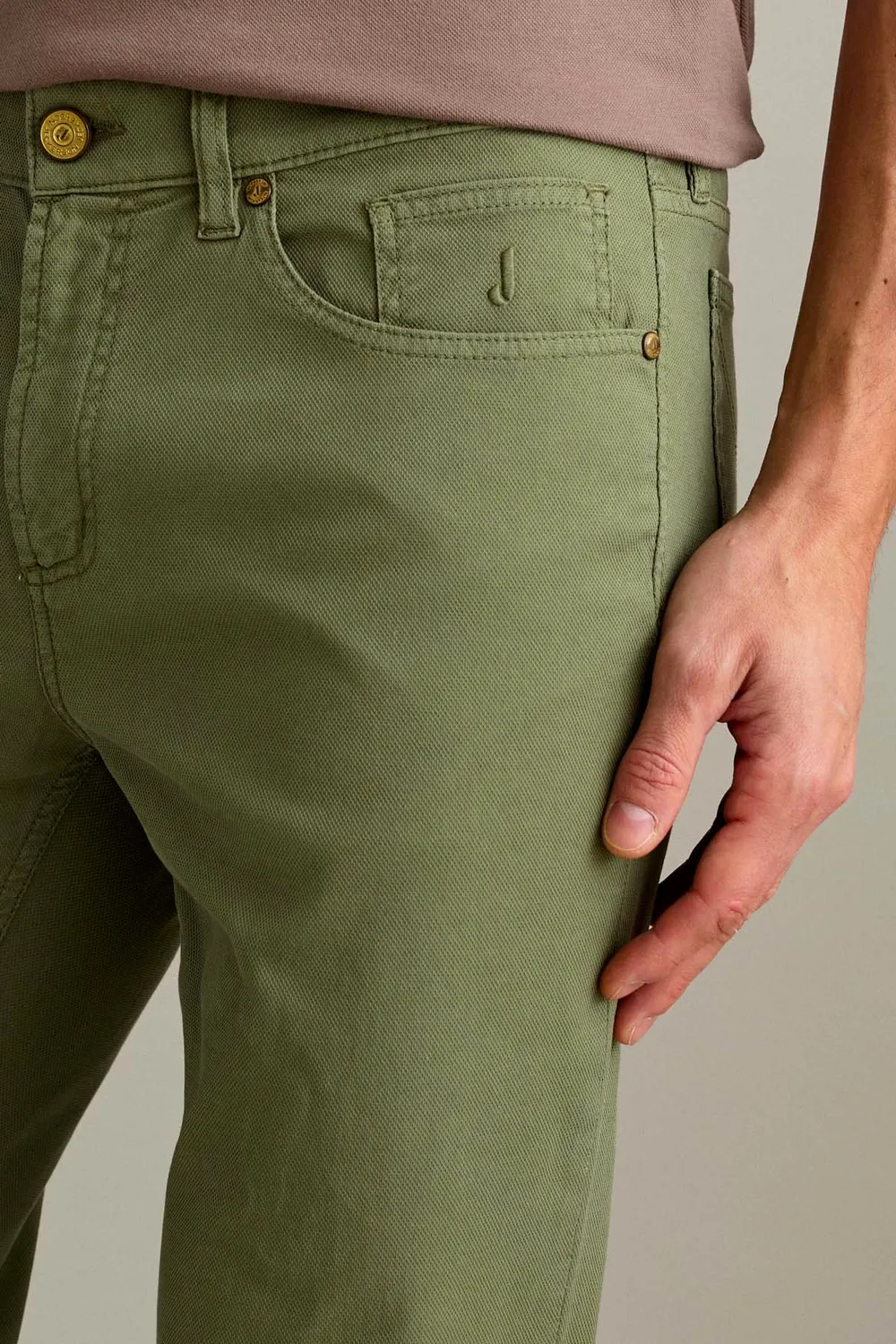 Jeckerson Jordan Slim Fit Herrenhose Salbeigrün