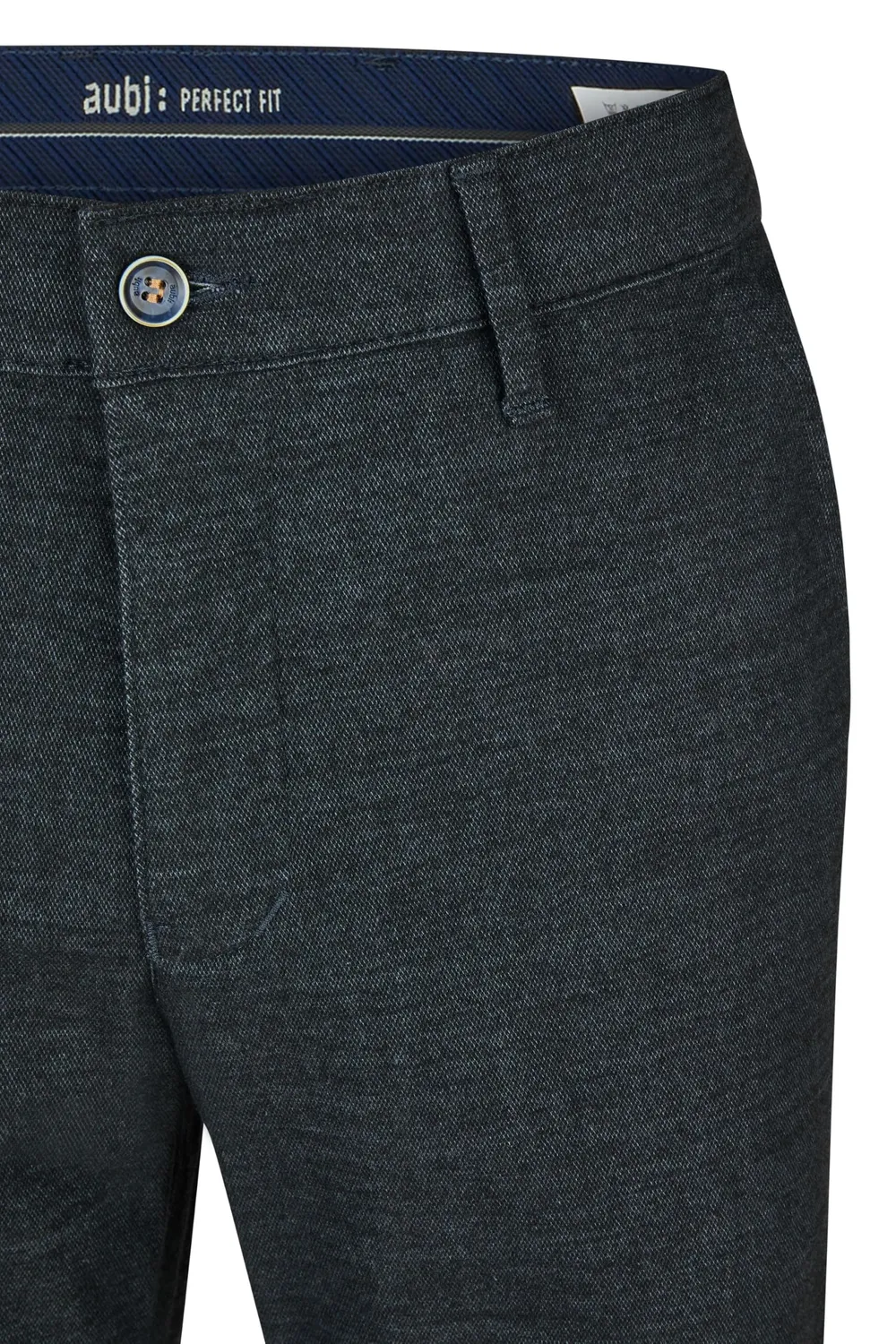 AUBI 526 Herren Chinohose Anthrazit Wool Look