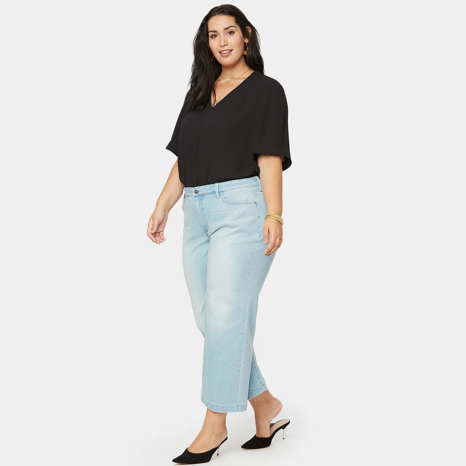 NYDJ Teresa Wide Leg Ankle Plus Jeans Naomi