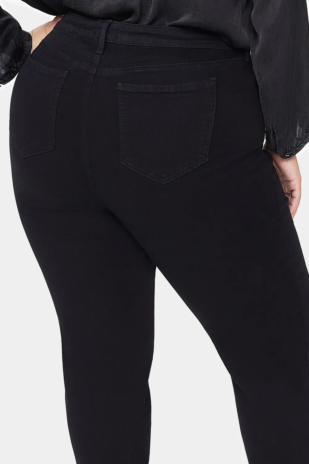 NYDJ Ami Skinny Jeans Schwarz Plus Size mit Shape