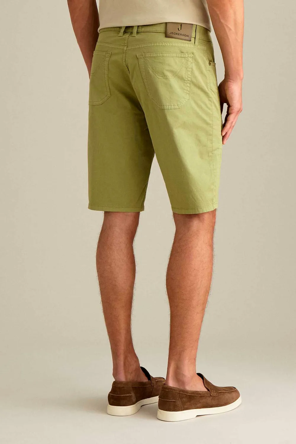 Jeckerson Jayden Bermuda Slim Fit Salbeigrün Stretch