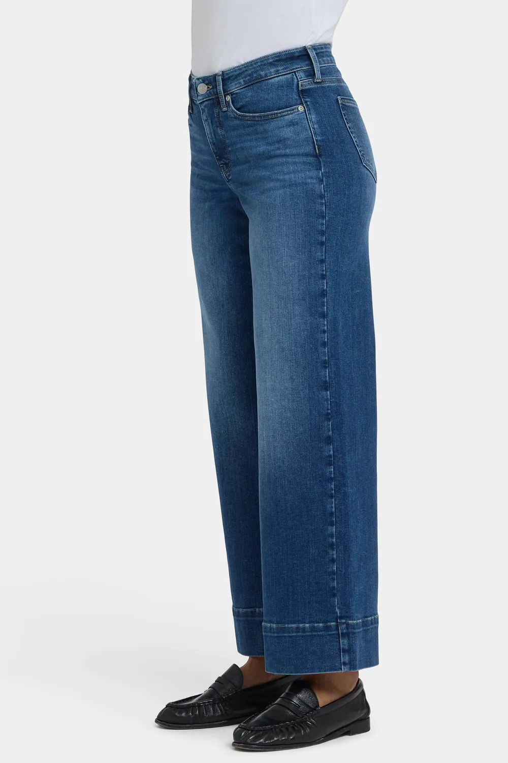 NYDJ Teresa Wide Leg Ankle Jeans Opera Blue