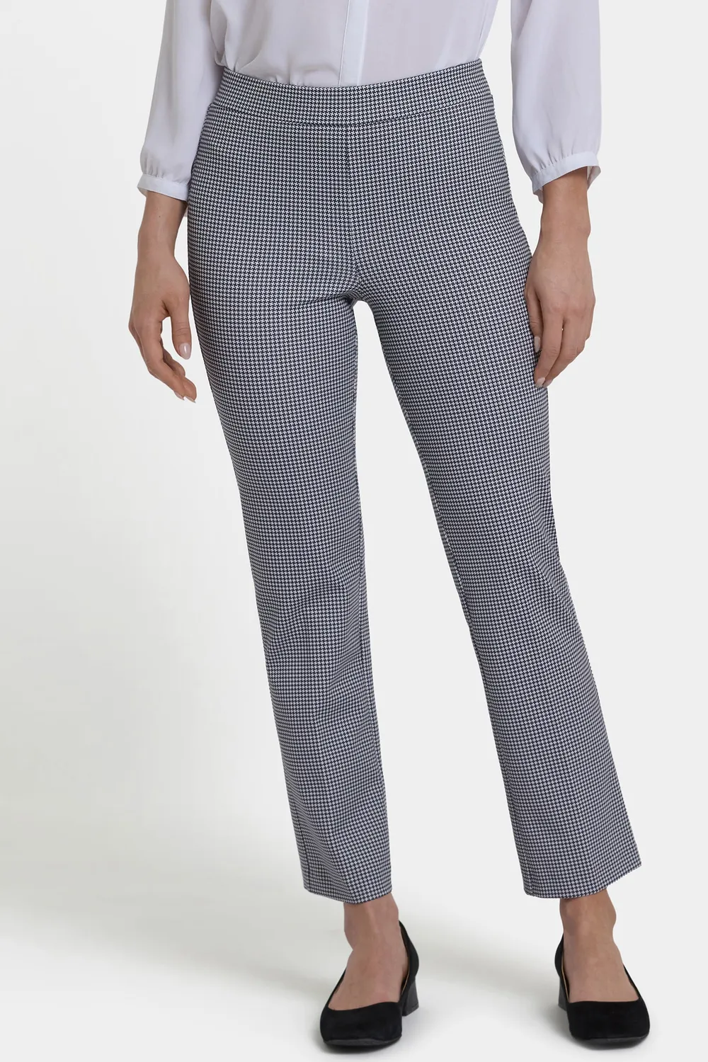 NYDJ Pull-On Slim Ankle Hose Harris Houndstooth