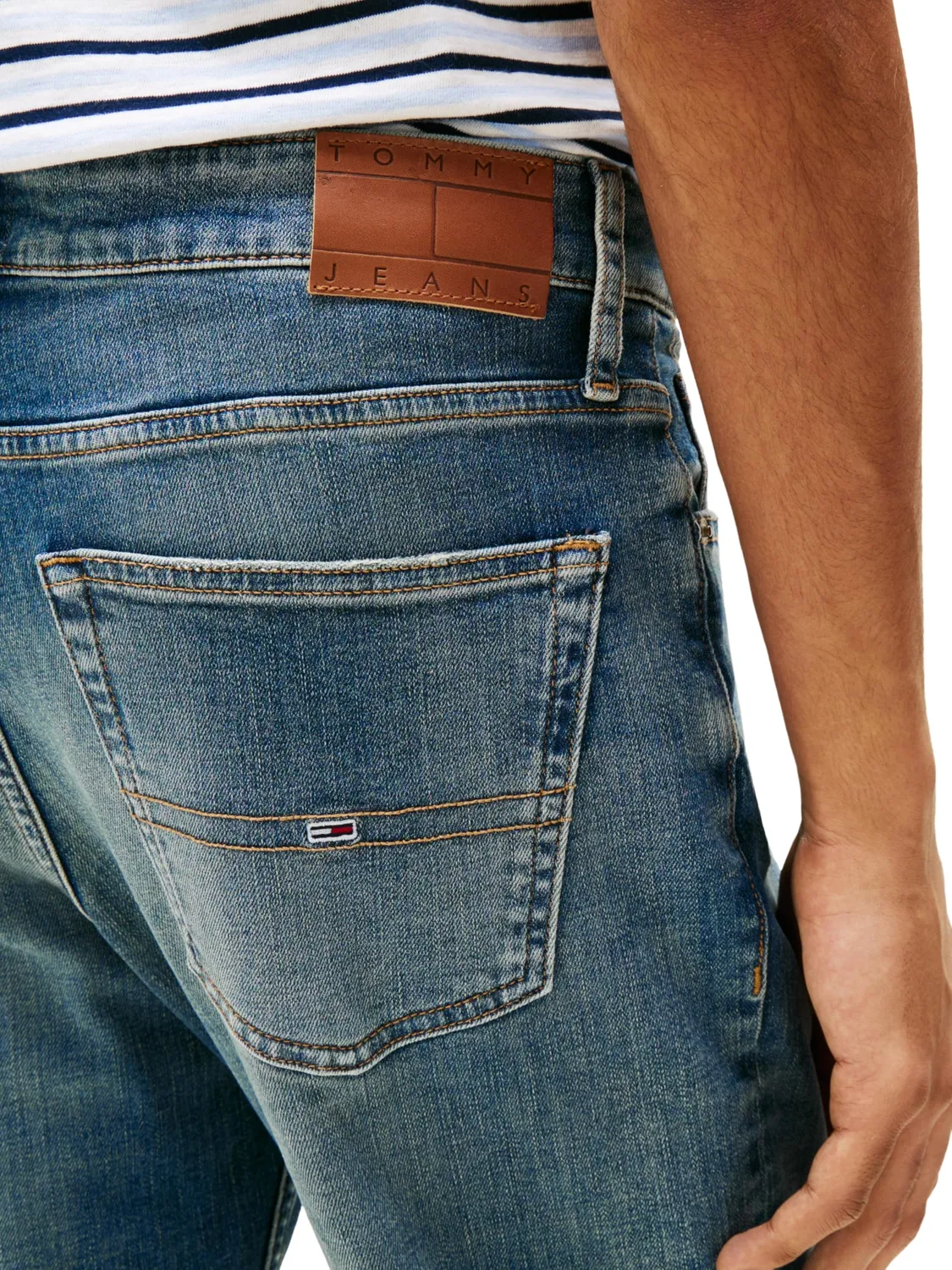 Tommy Jeans Ryan Slim Straight Jeans Herren dunkel