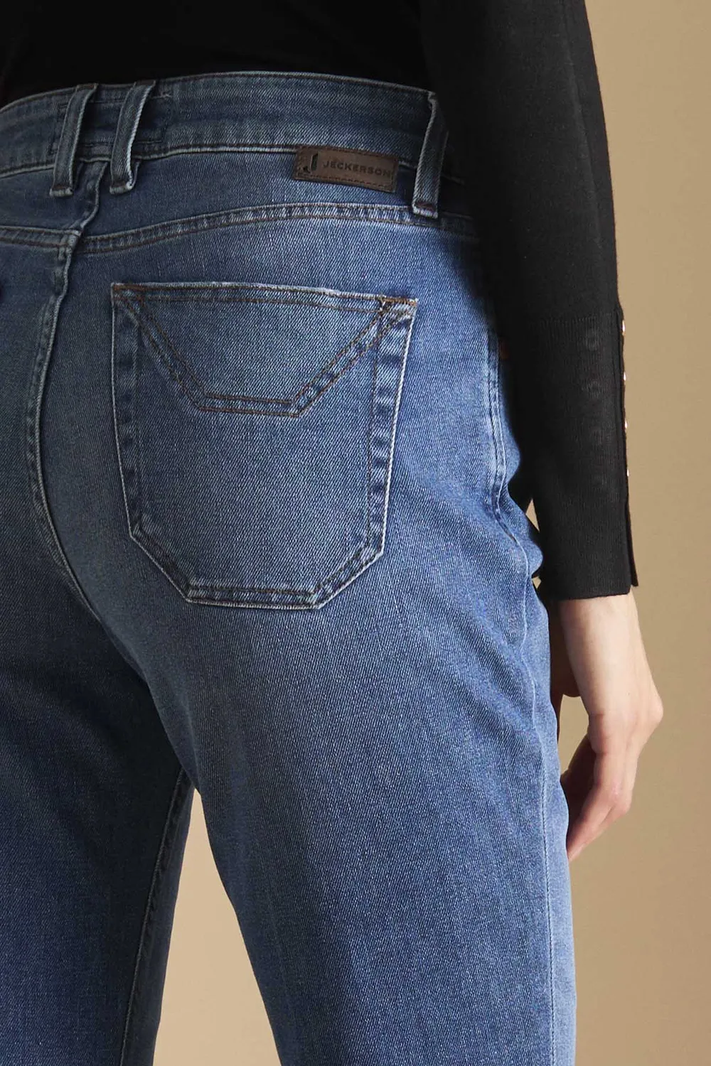 Jeckerson Jacqueline Denim Jeans mittelblau Stretch