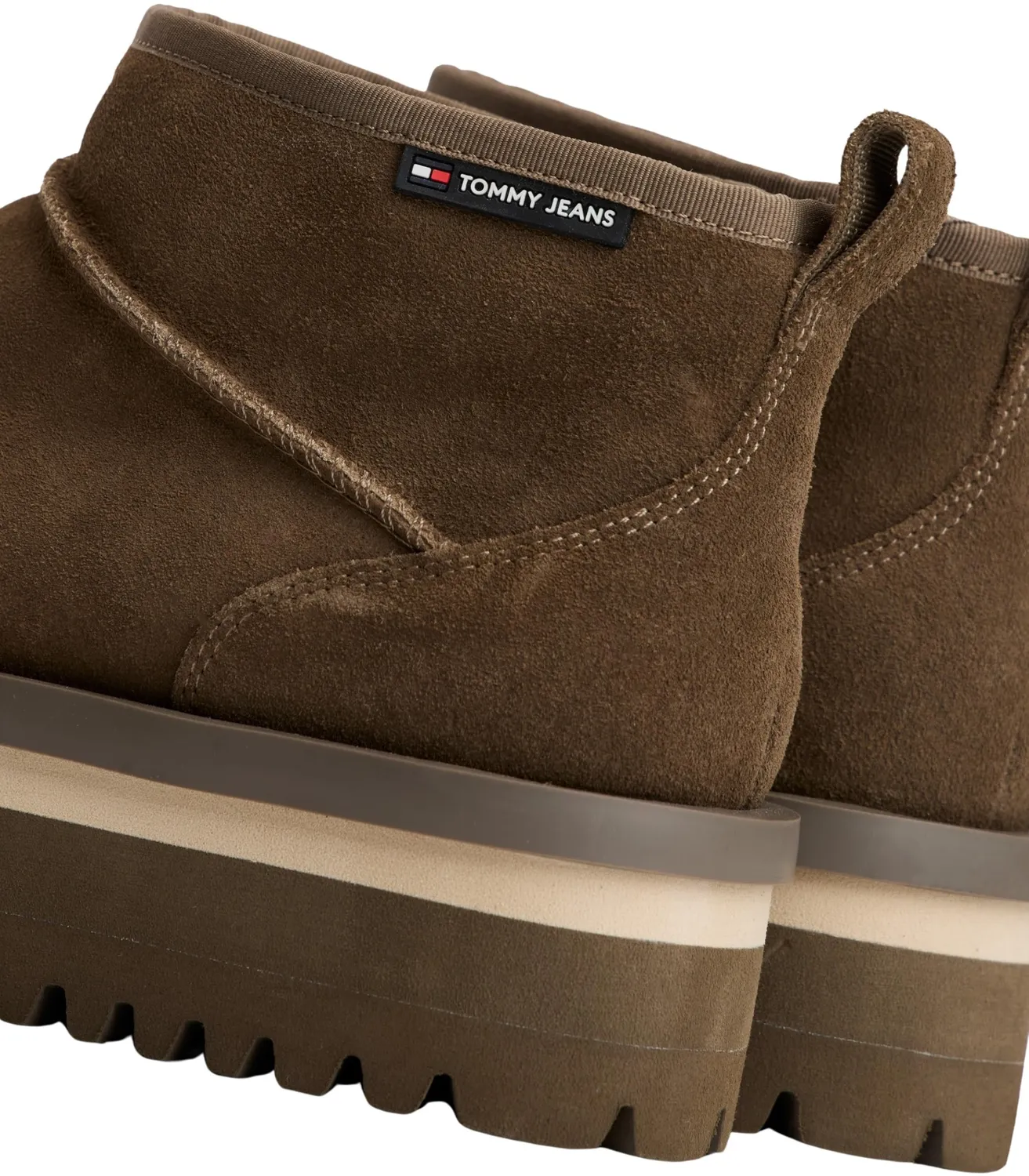 Tommy Jeans Low Boot Flatform Stiefel Khaki Gr 40