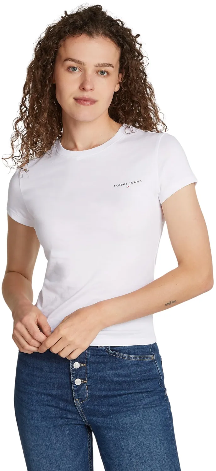 Tommy Jeans Linear Slim Fit Damen T-Shirt XS Kurzarm