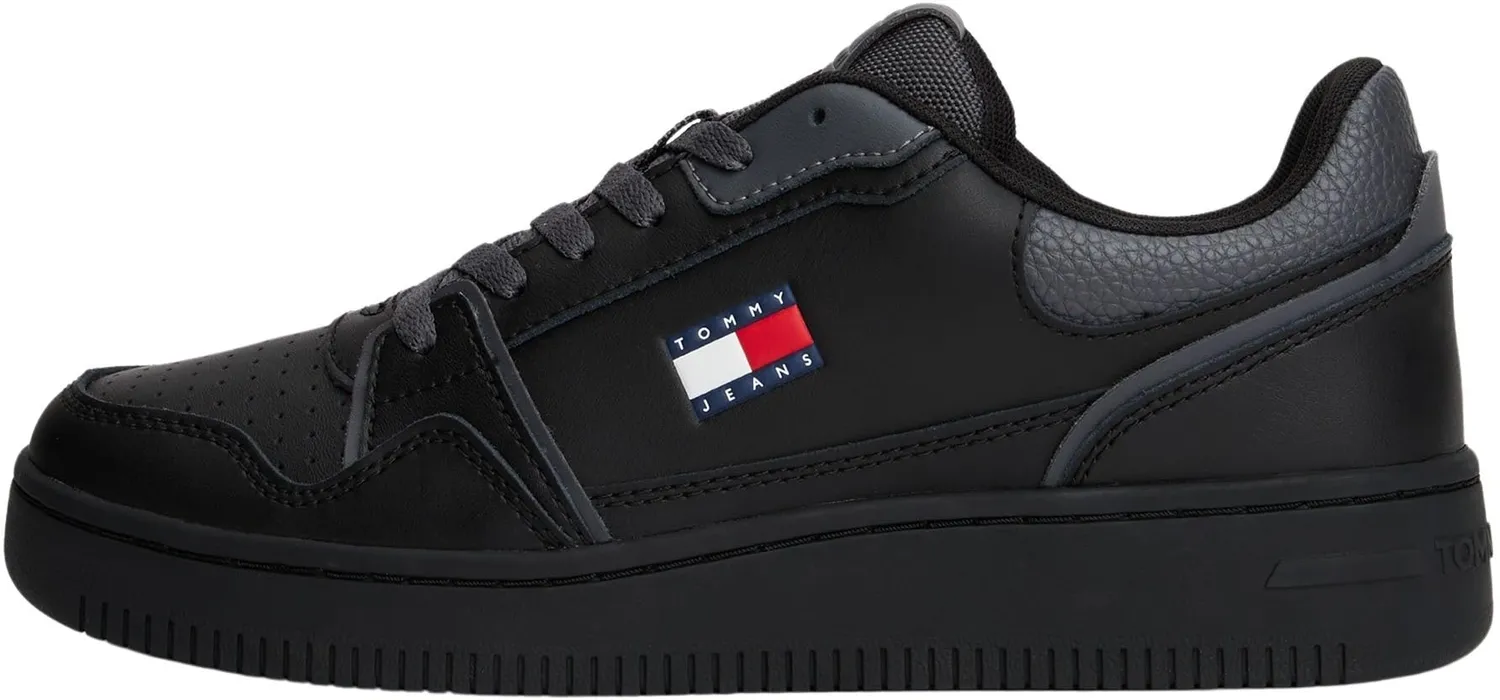 Tommy Jeans Cupsole Retro Basket Low Top Sneaker weiß