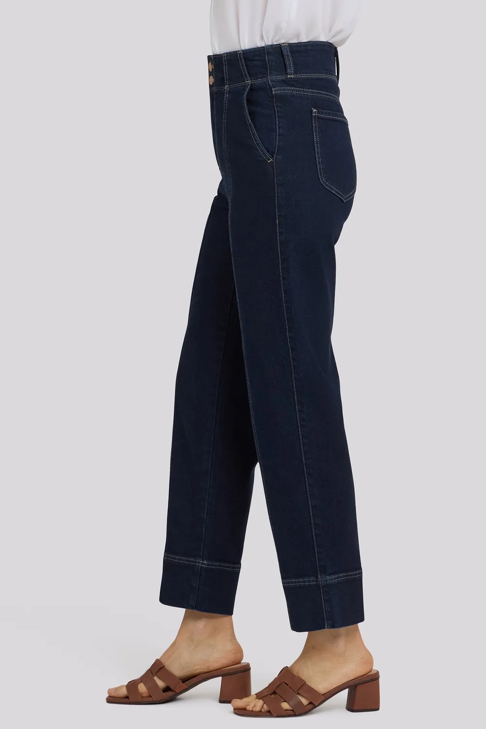 NYDJ Kasey Stovepipe Ankle Jeans Morning Tides dunkelblau