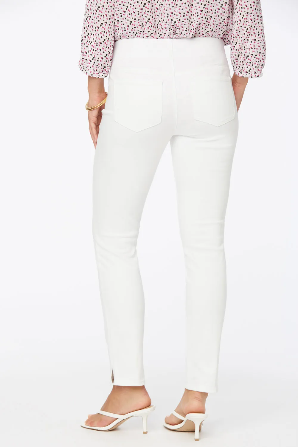 NYDJ Skinny Ankle Pull-On Jeans Optic White