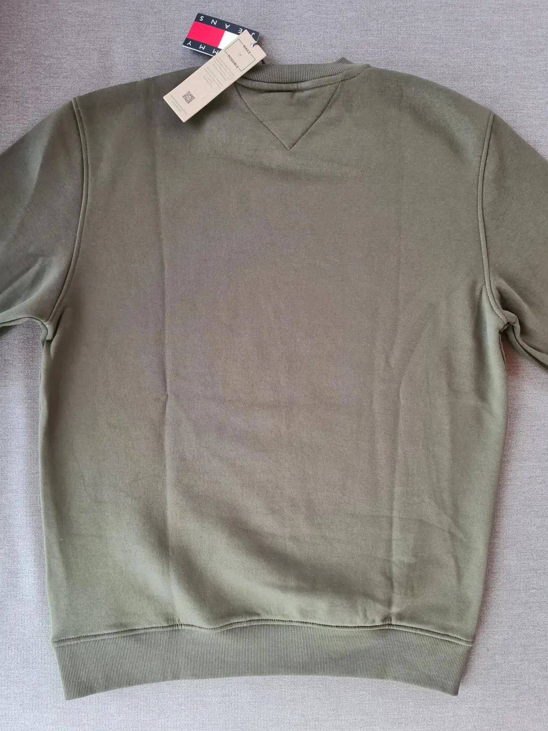 Tommy Jeans Linear Sweatshirt Herren Rundhals Grün